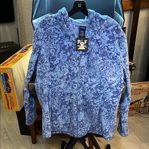 Basic Editions Blue Zip-Up Jacket